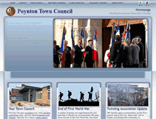 Tablet Screenshot of poyntontowncouncil.gov.uk